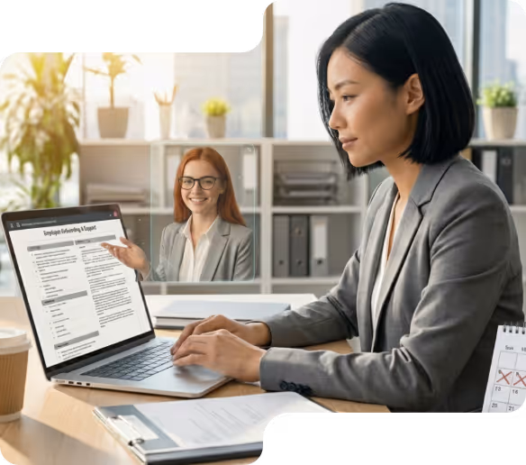 Inteligência Artificial Corporativa usada para Gestor Consultando Procedimento de RH