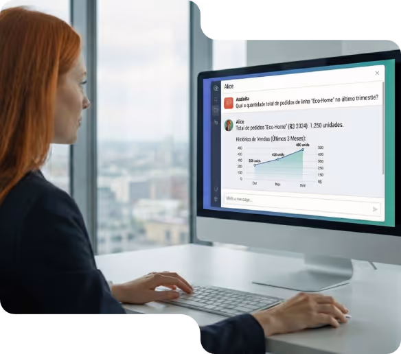Inteligência Artificial Corporativa usada para Conversar com os Dados da sua empresa