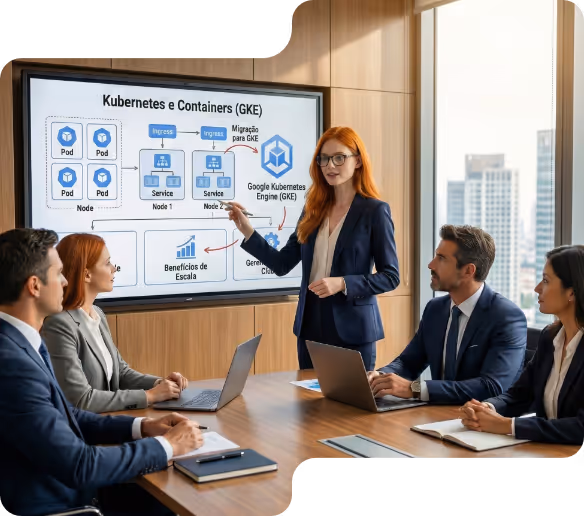 A MMCafé pode fazer a sua implementação de Kubernetes e Containers (GKE)