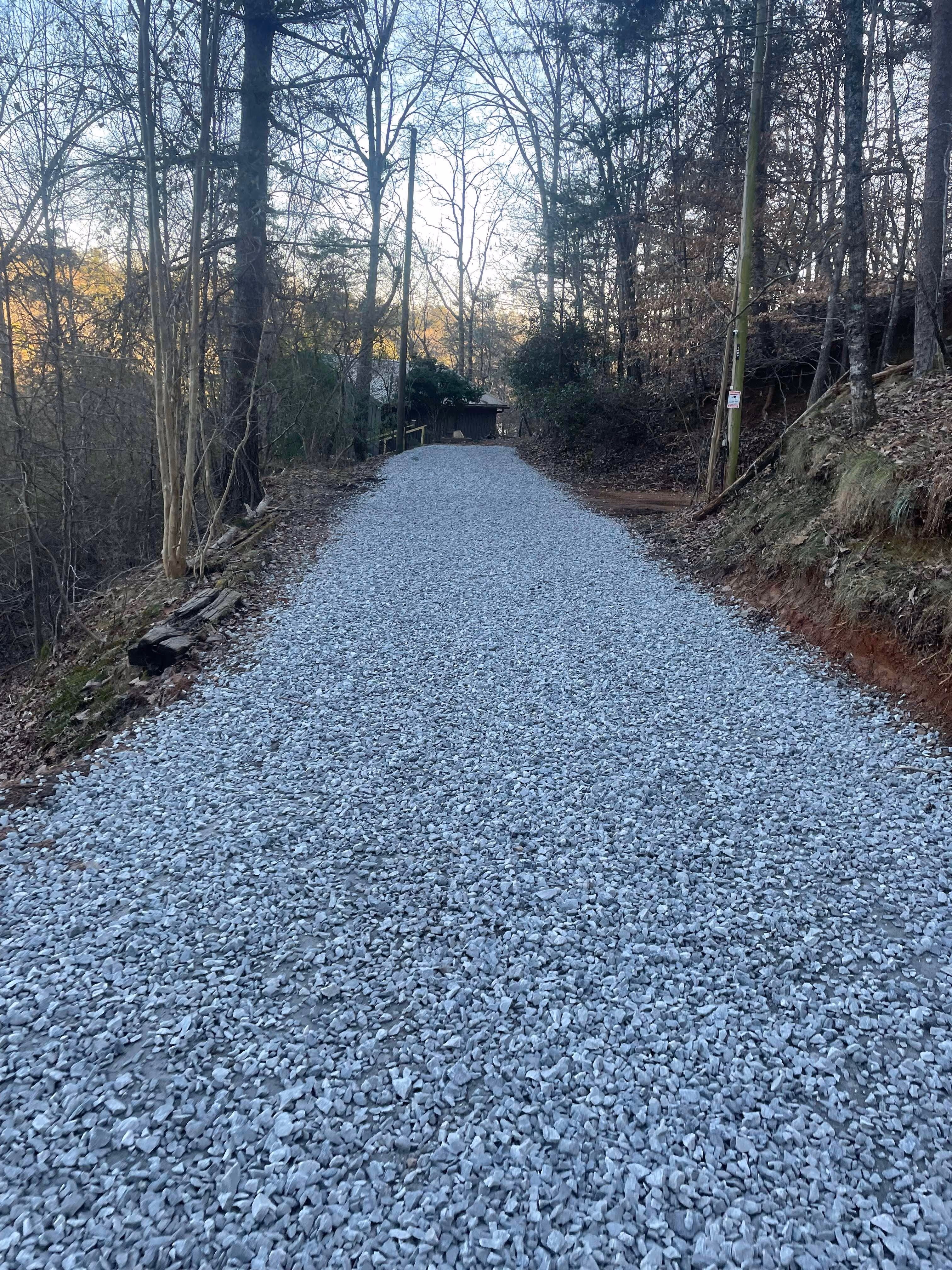 driveway and grading in north Georgia
