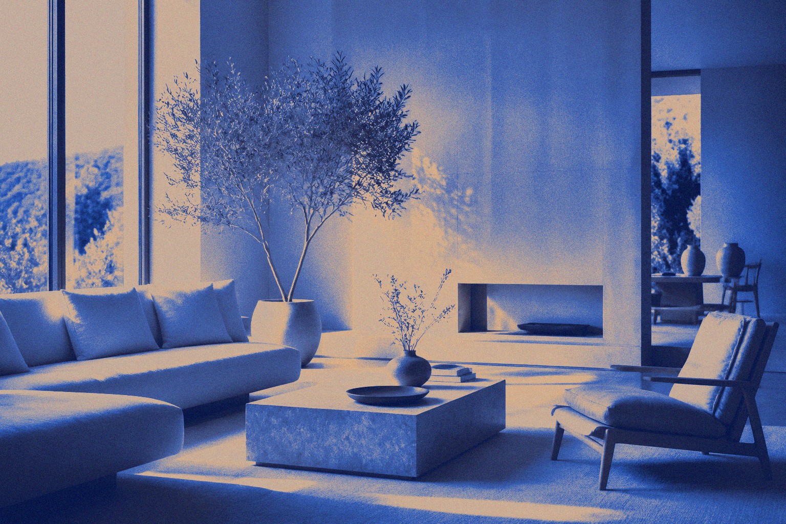 Calm modern interior for retirement lifestyle