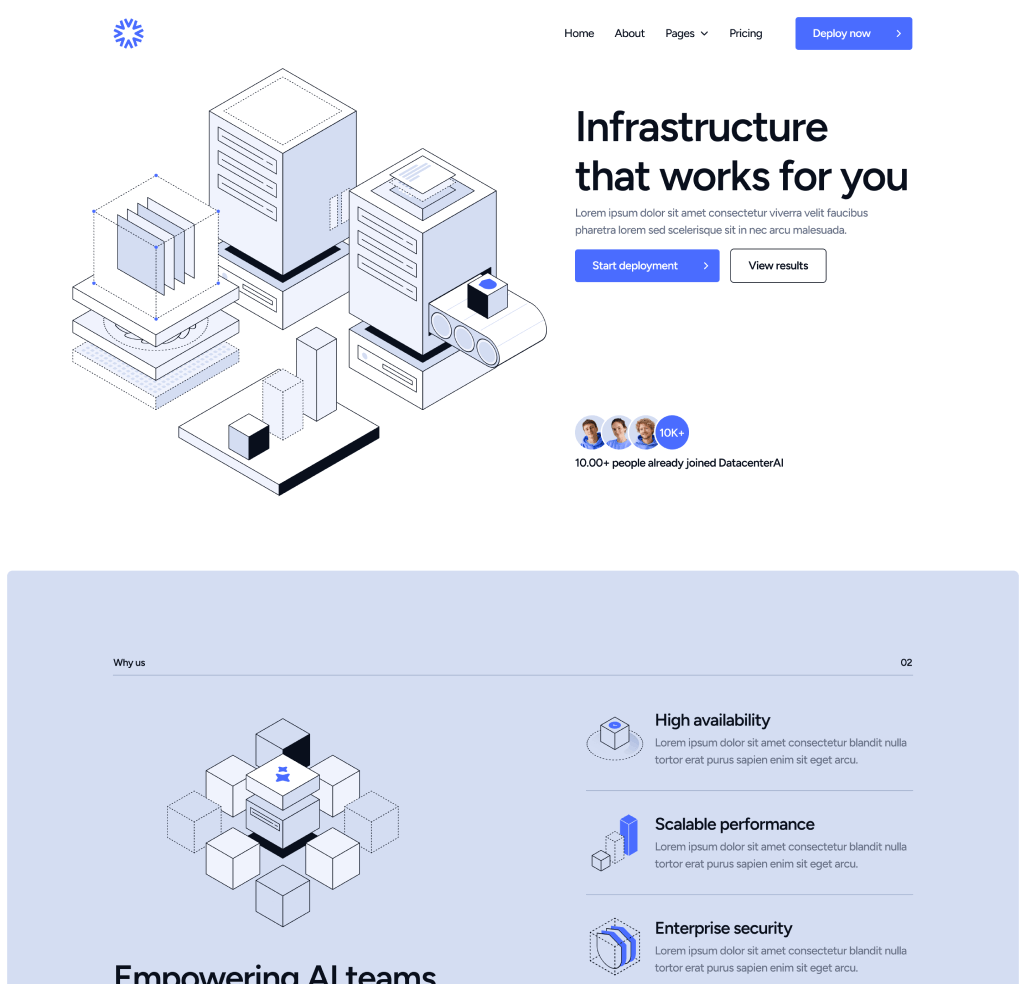 DatacenterAI -  Page - Datacenter Webflow Template