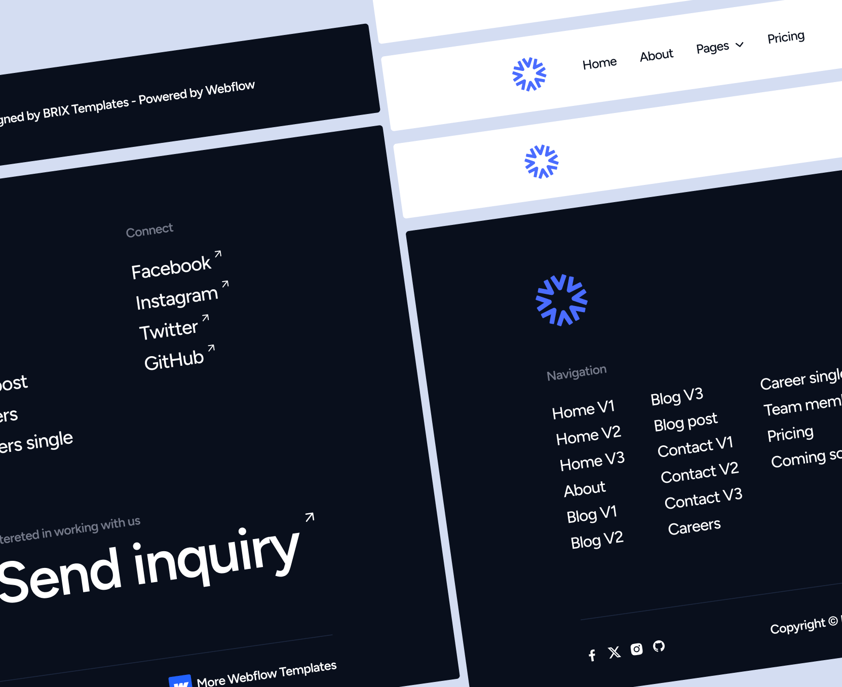 DatacenterAI - Headers And Footers - Datacenter Webflow Template