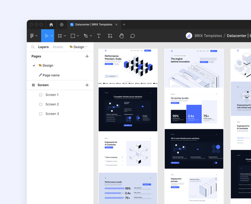 Datacenter - Figma File Included - Data Center Webflow Template