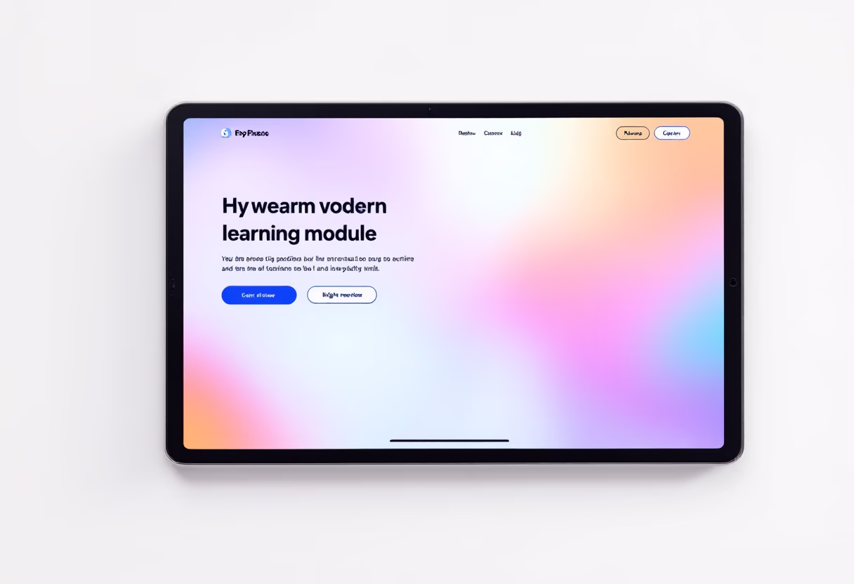<subject>[interface] image of a screenshot of a learning module (for a edtech))</subject>
