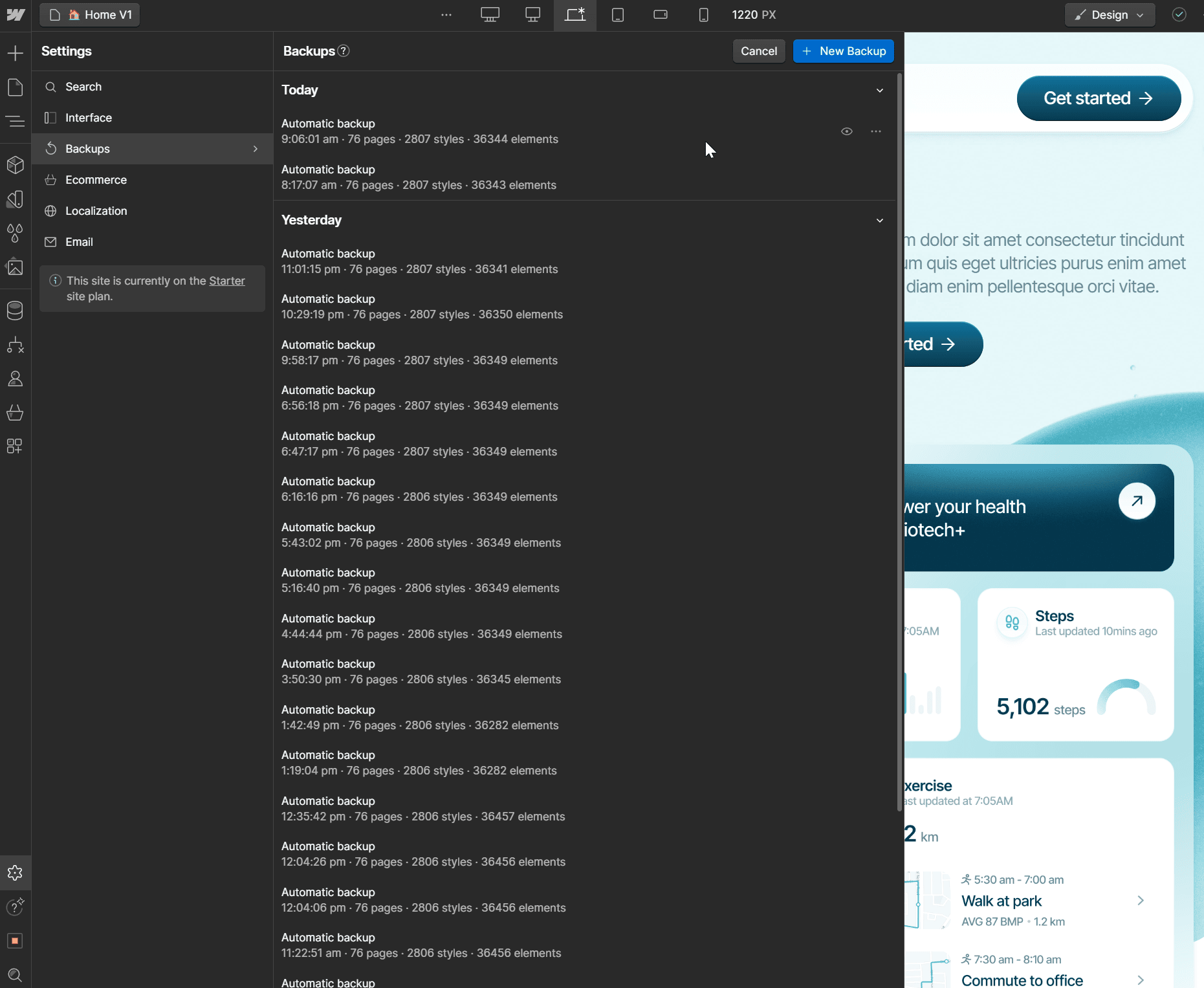 Biotech X Webflow Template And Ui Kit - Backups
