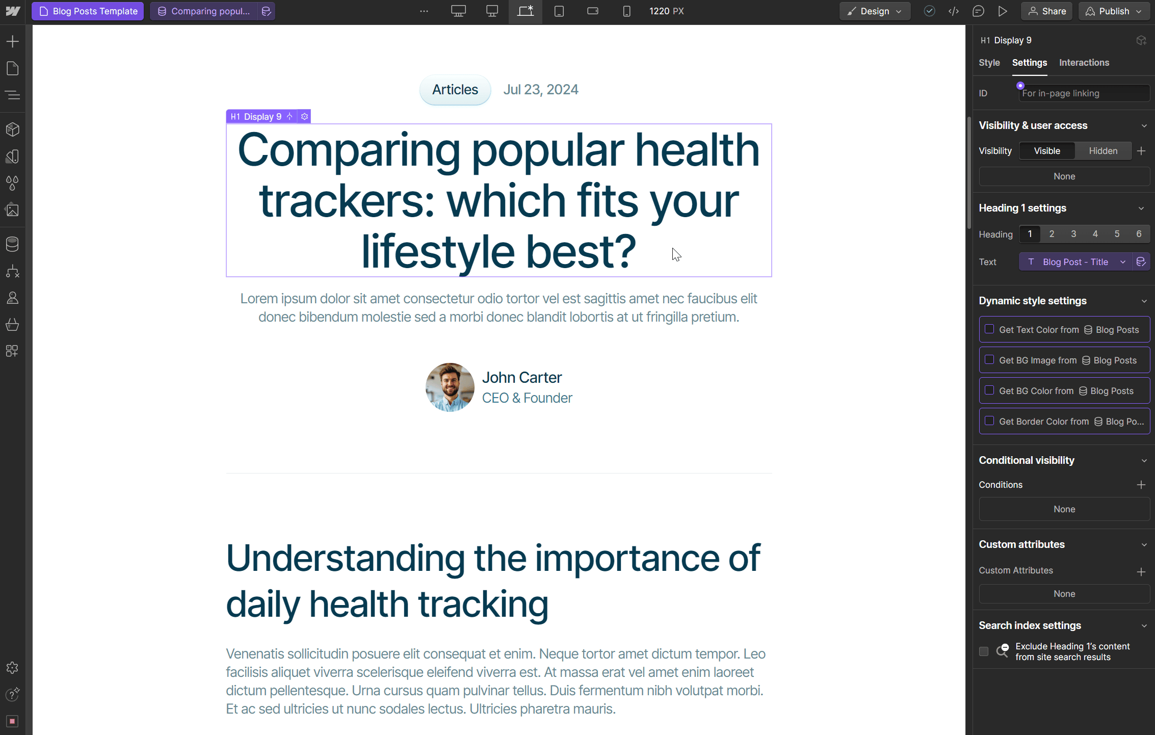Biotech X Webflow Template And Ui Kit - CMS Page