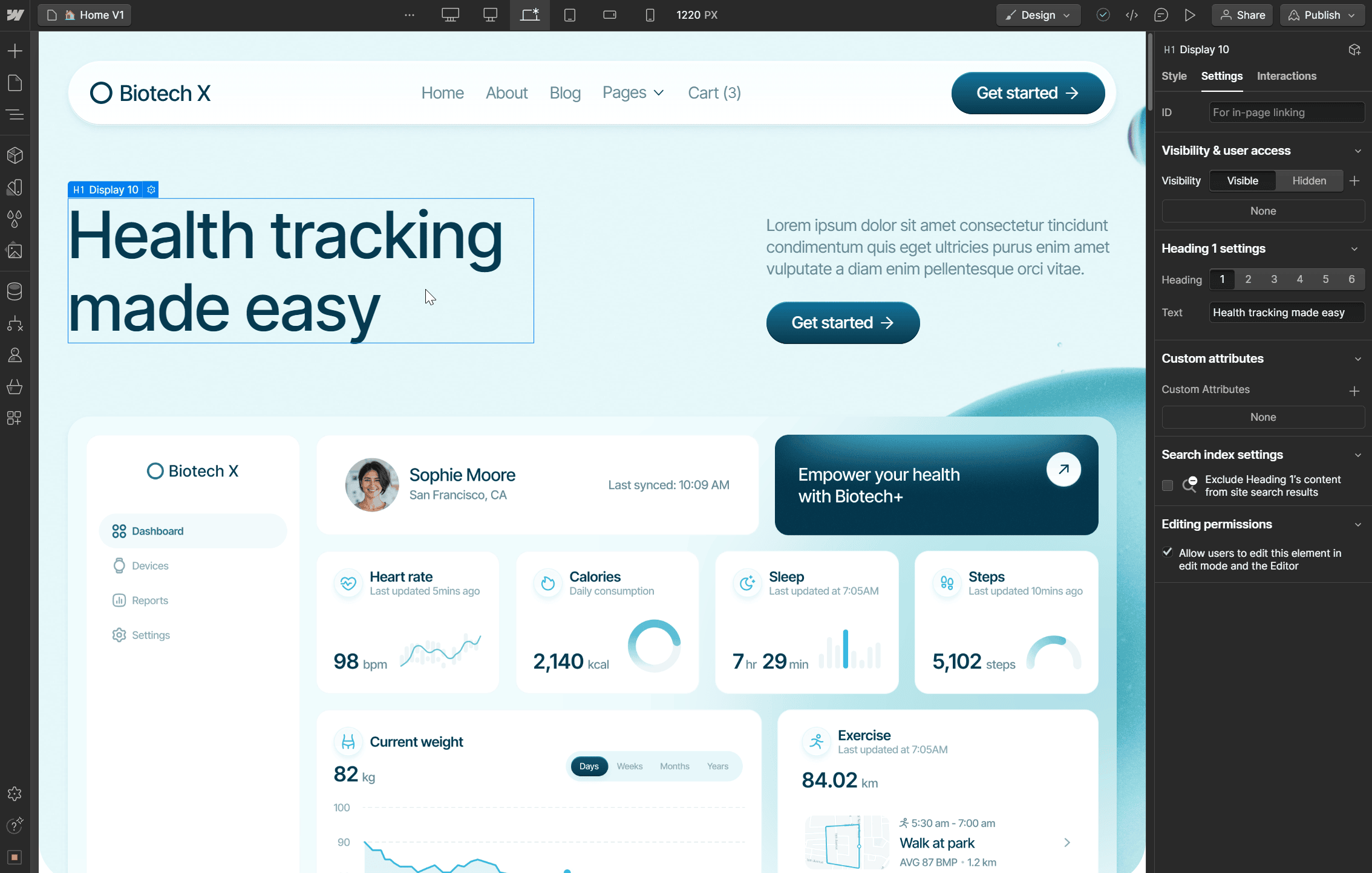Biotech X Webflow Template And Ui Kit - Static Content