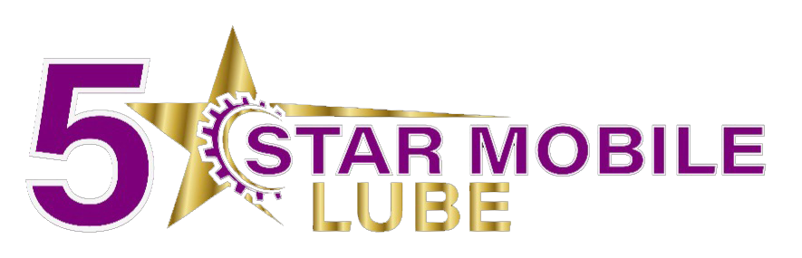 The 5StarMobileLube logo in purple and gold with a shiny effect.