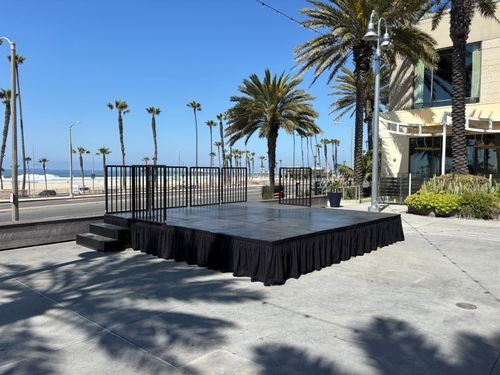 16 x 16 steeldeck stage in long beach