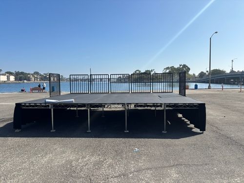 20' x 16' x 36" Steel Deck Stage in Long Beach California