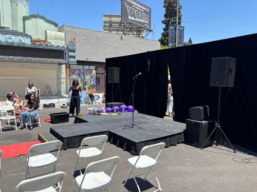 12' x 8' x 12" Steel Deck Stage in Los Angeles