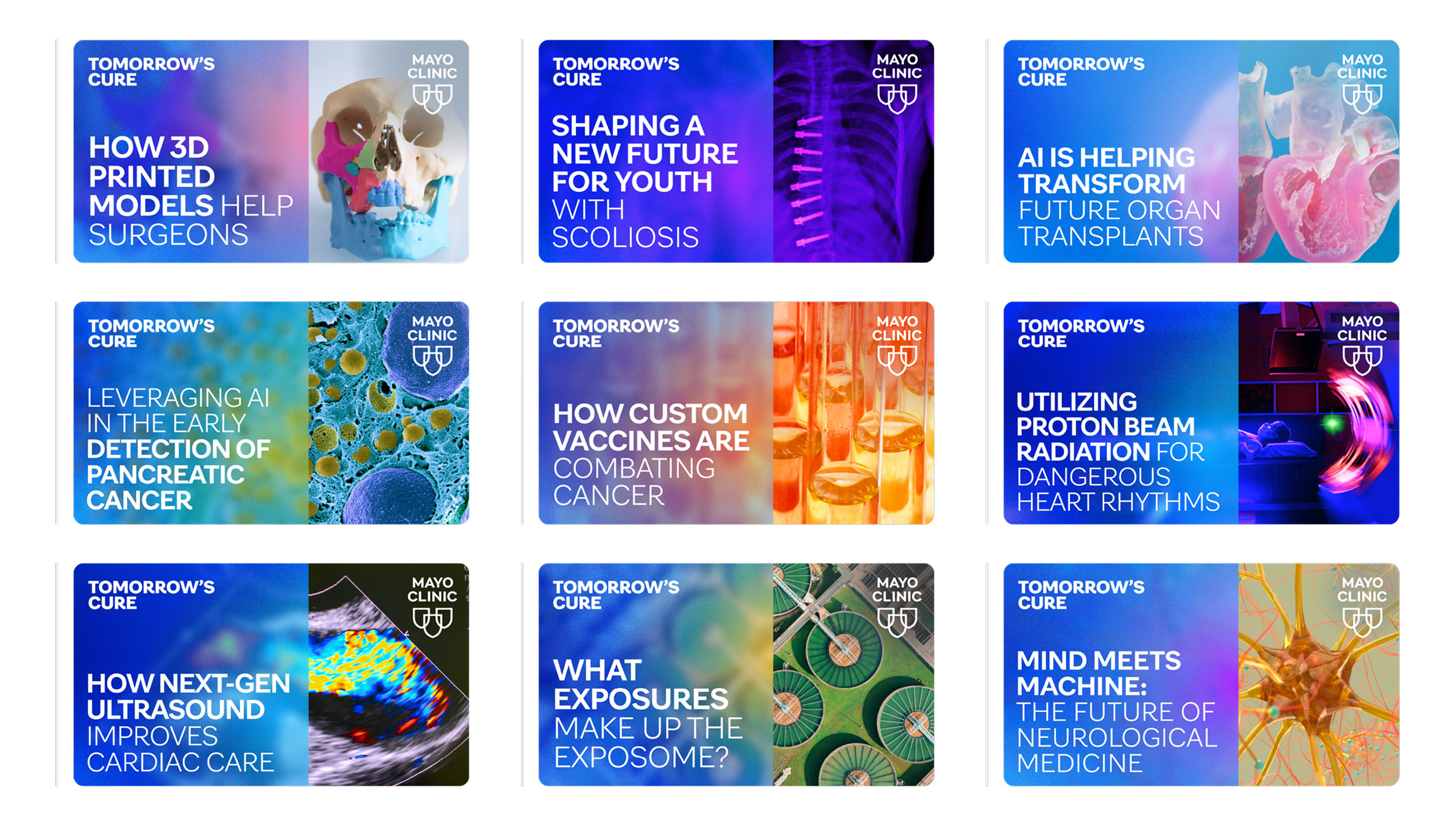 Tomorrow's Cure Podcast Thumbnail Designs