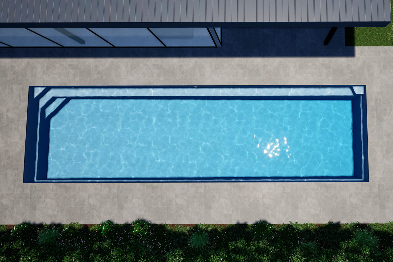 Hampton fibreglass lap pool, view 8