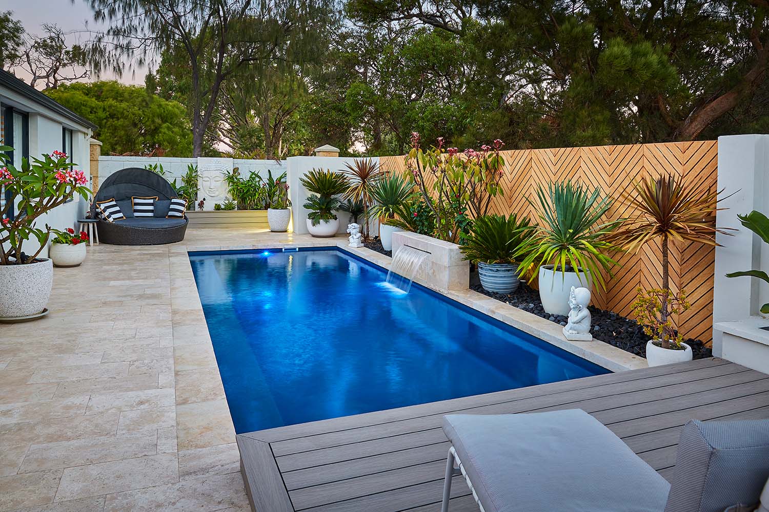 Heron fibreglass pool, view 6