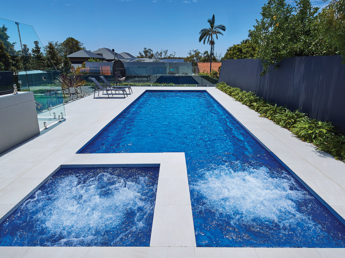 Whitehaven fibreglass pool, view 2
