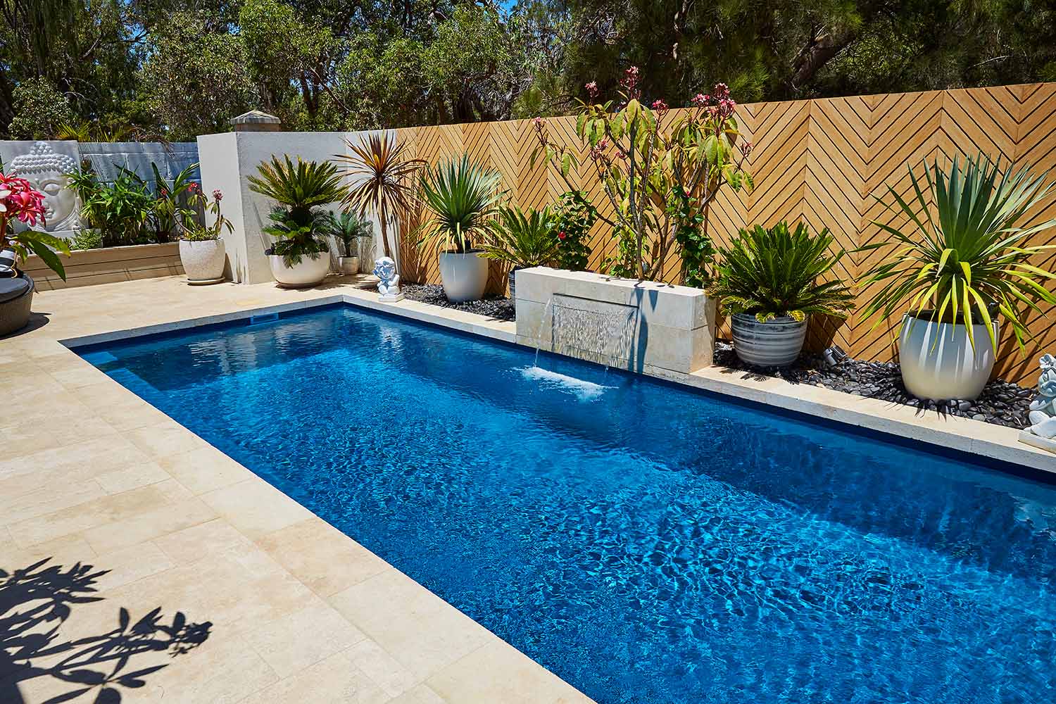 Heron fibreglass pool, view 3
