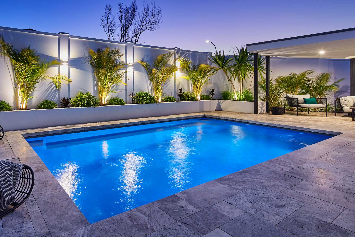 Hamilton Slimline fibreglass pool, view 5