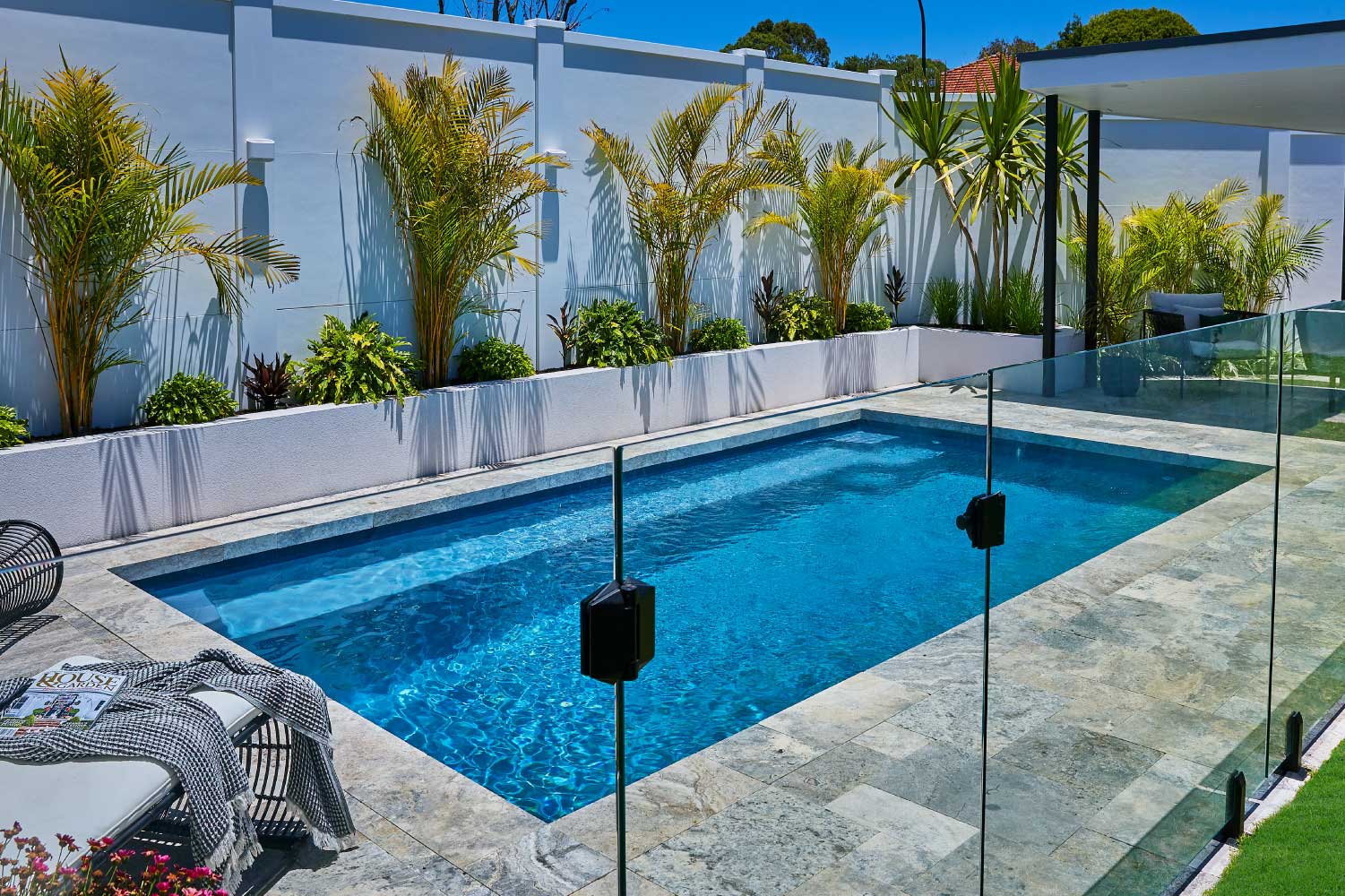 Hamilton fibreglass pool, view 3