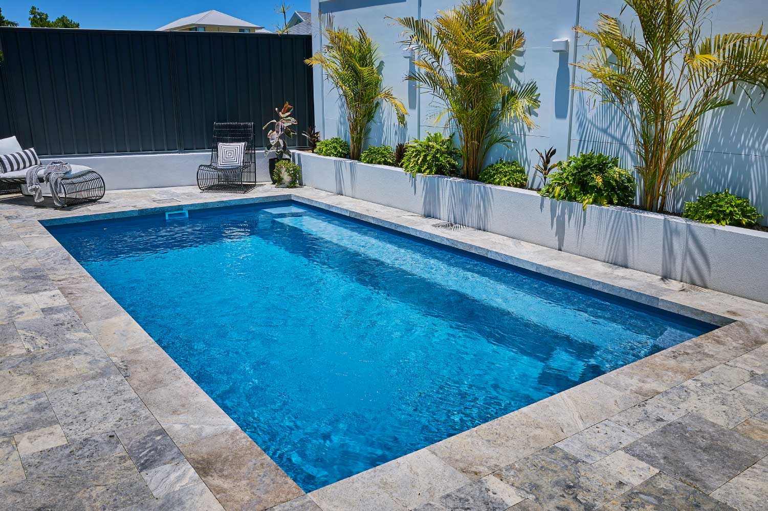 Hamilton fibreglass pool, view 2
