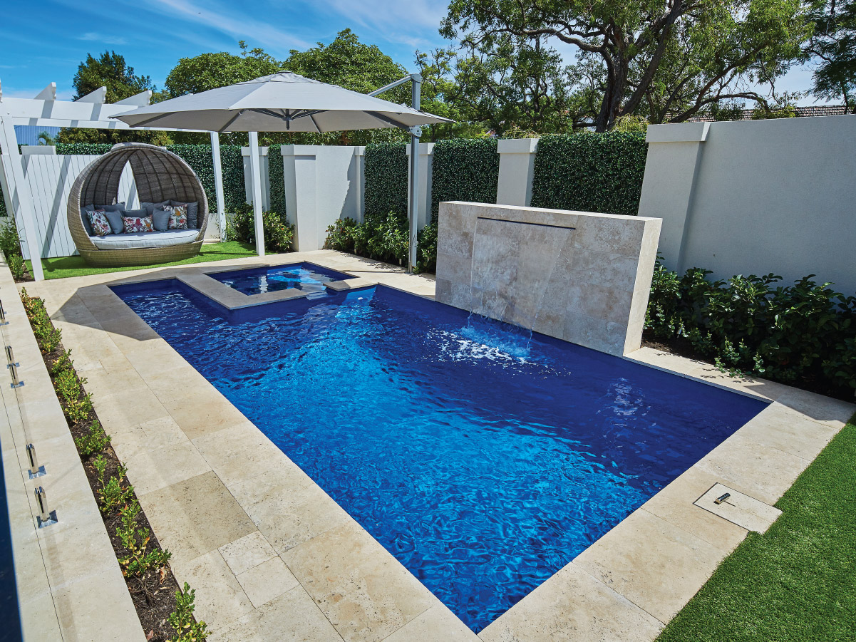 Coral Bay fibreglass pool, view 3