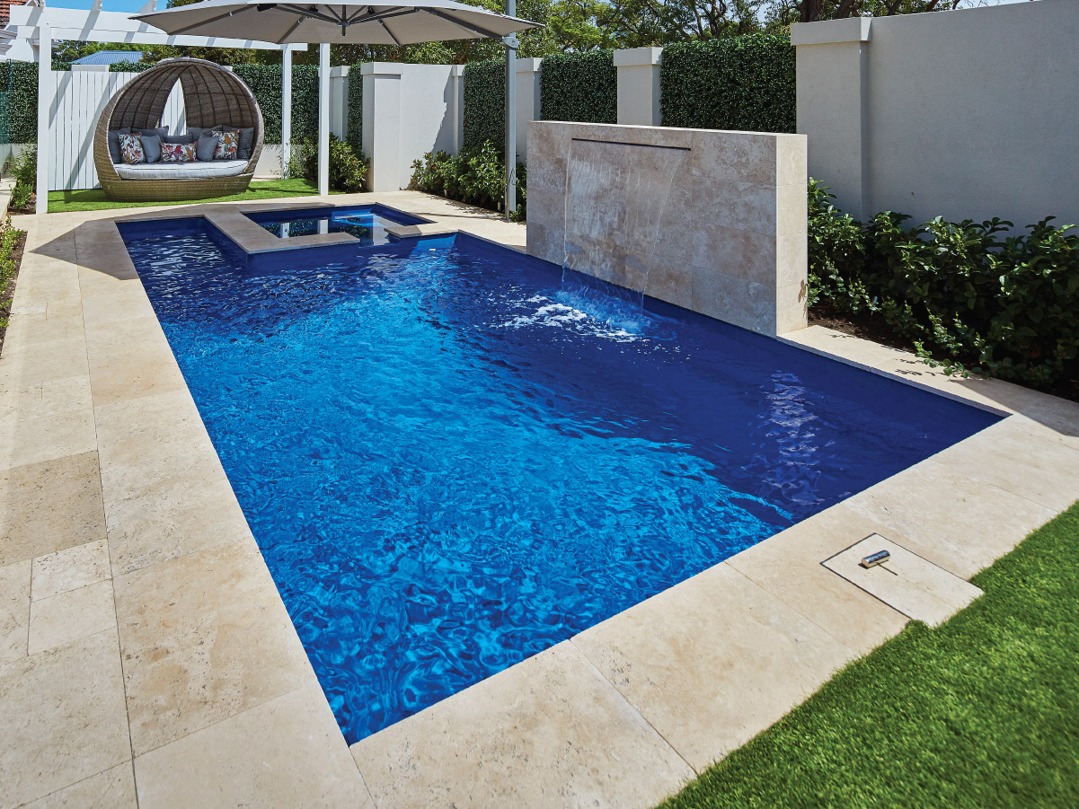 Coral Bay fibreglass pool, view 2