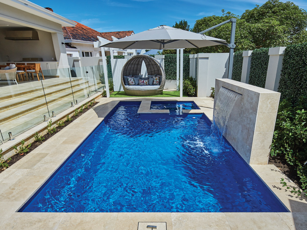 Coral Bay fibreglass pool, view 4
