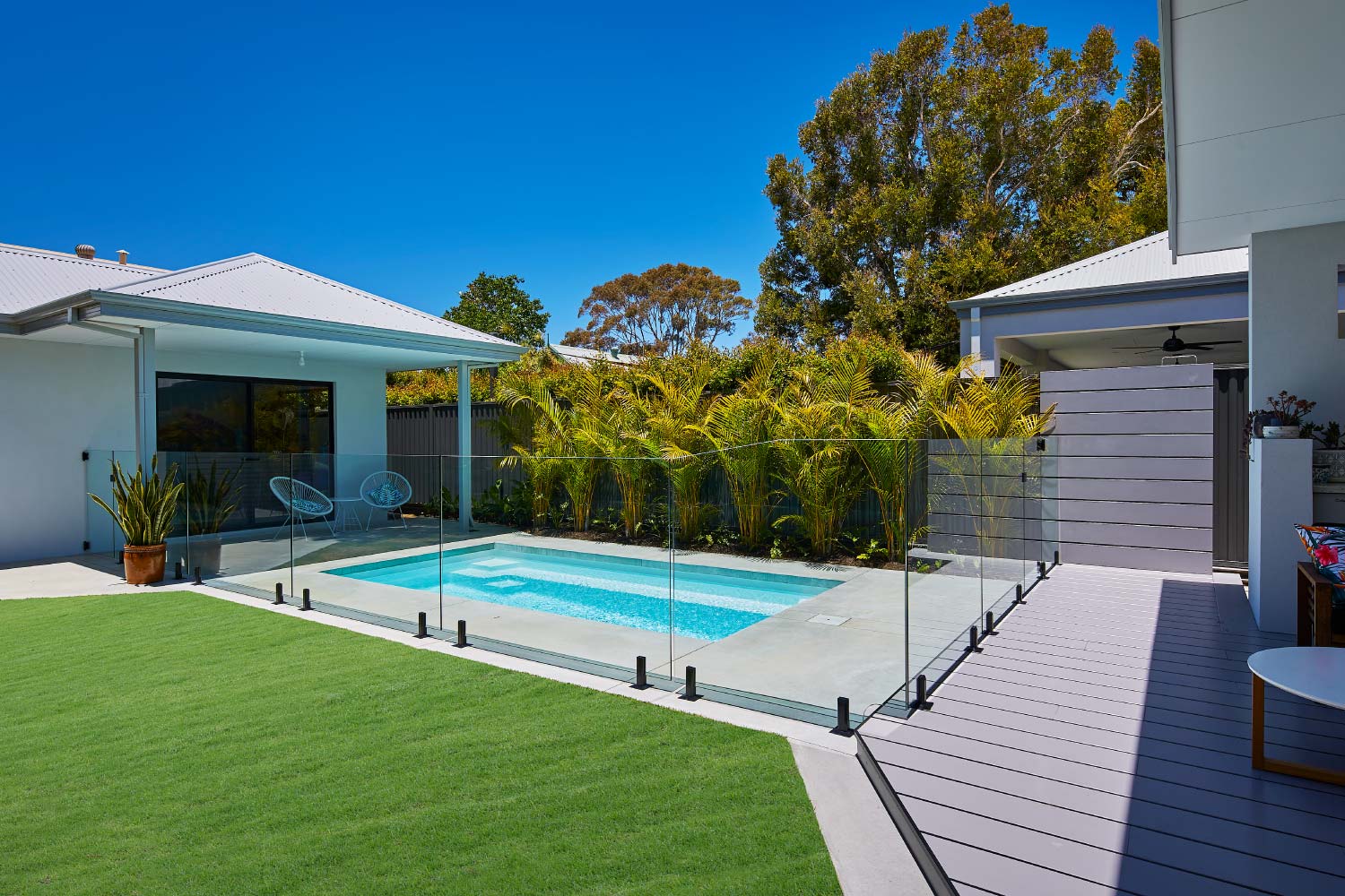 Stradbroke fibreglass pool, view 4