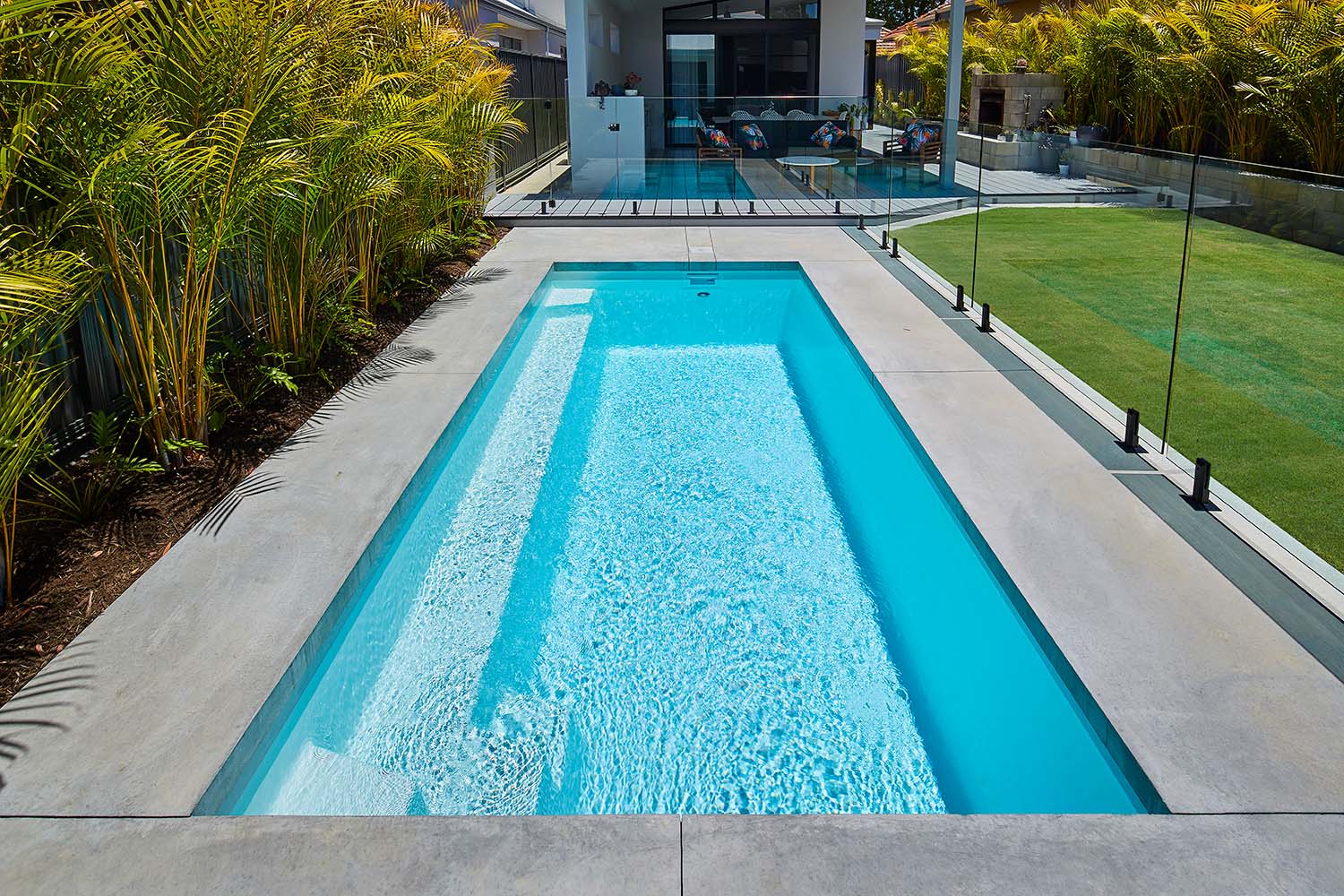 Stradbroke fibreglass pool, view 2