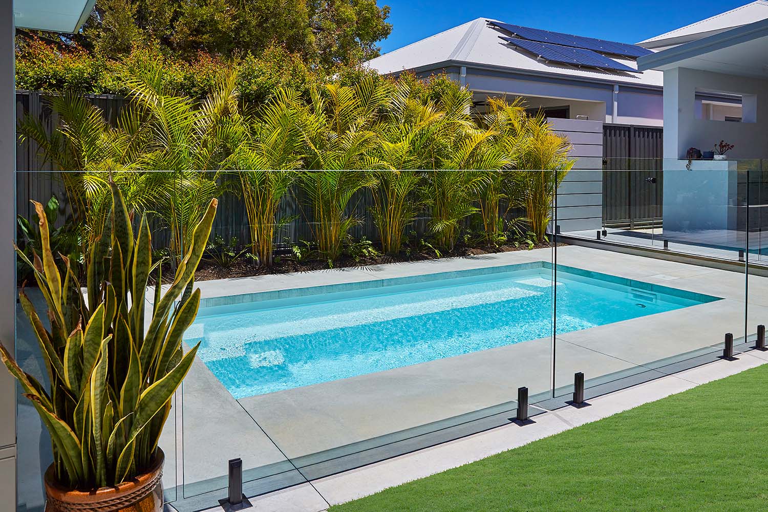 Stradbroke fibreglass pool, view 3