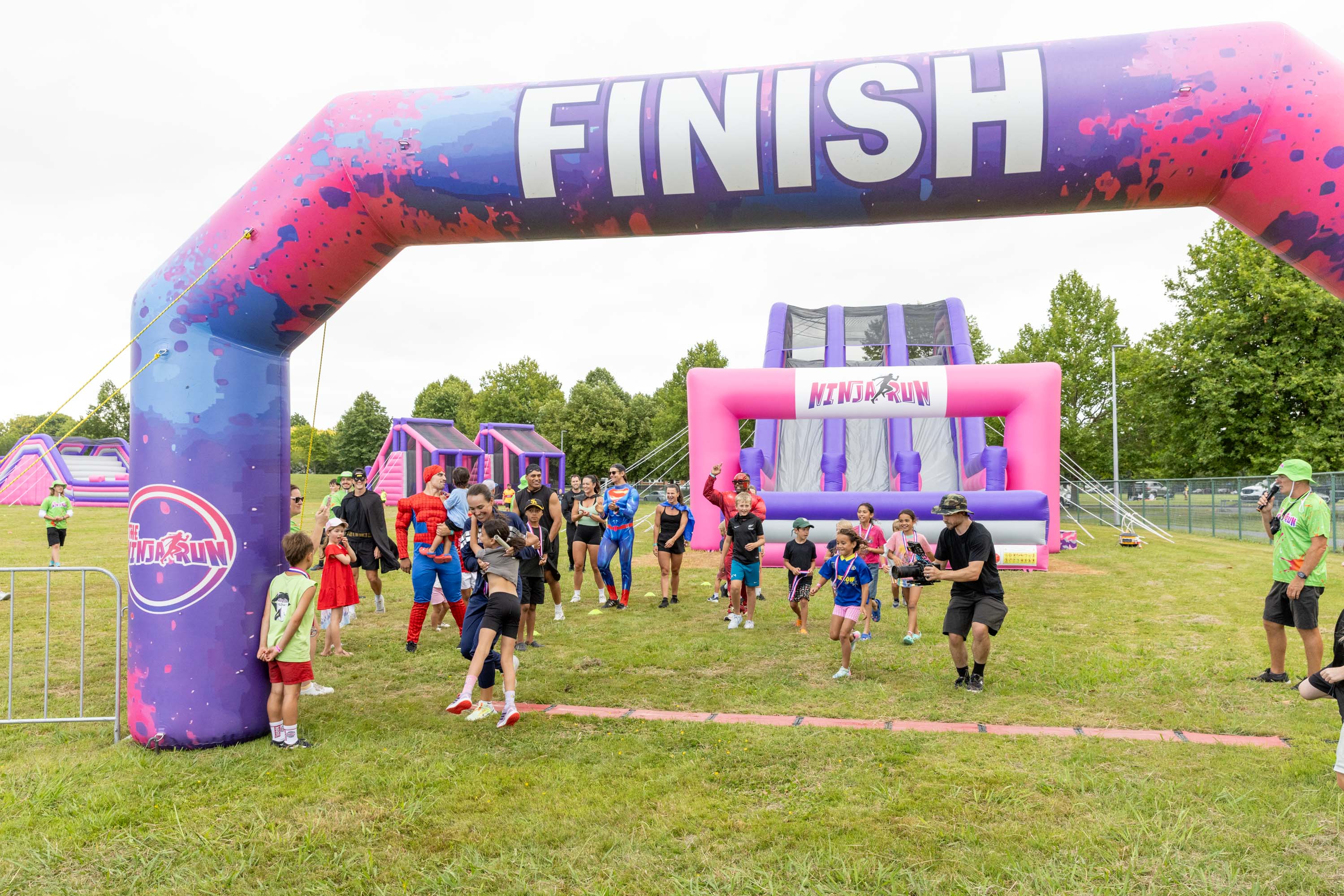 The Ninja Run was created to reimagine fitness and family days out — blending obstacle-course energy with festival vibes.