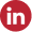 Ícone vermelho com as letras brancas min em caixa baixa, símbolo da rede social LinkedIn.