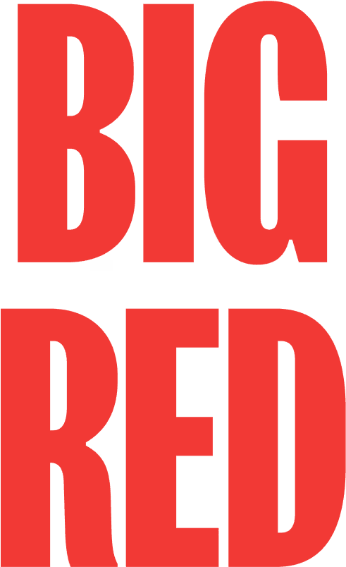 AGS big red letters emphasizing bold typography design