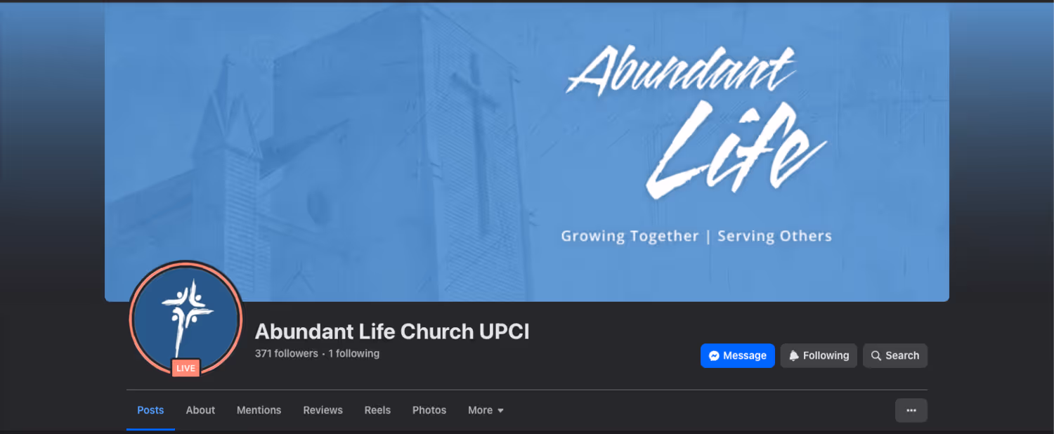 Facebook Following Button