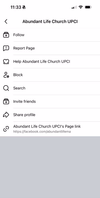 Facebook Follow Settings Mobile