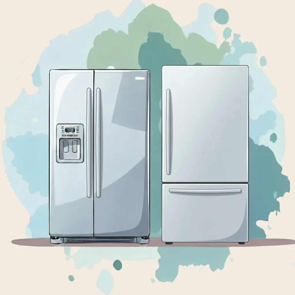 中・大型冷蔵庫のイラスト