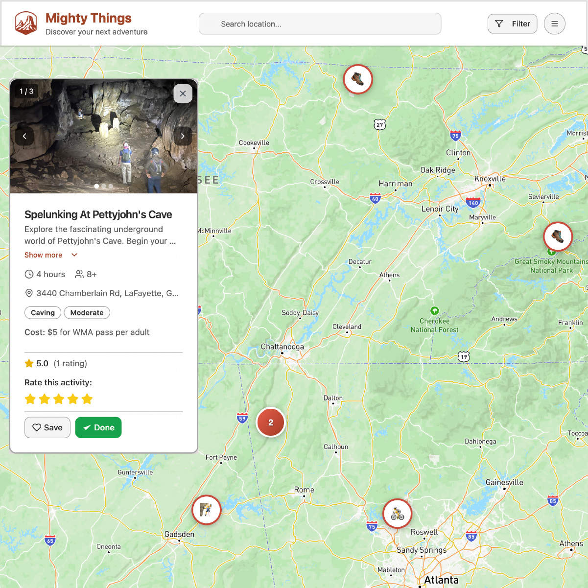 Serious boy on a mountain bike.