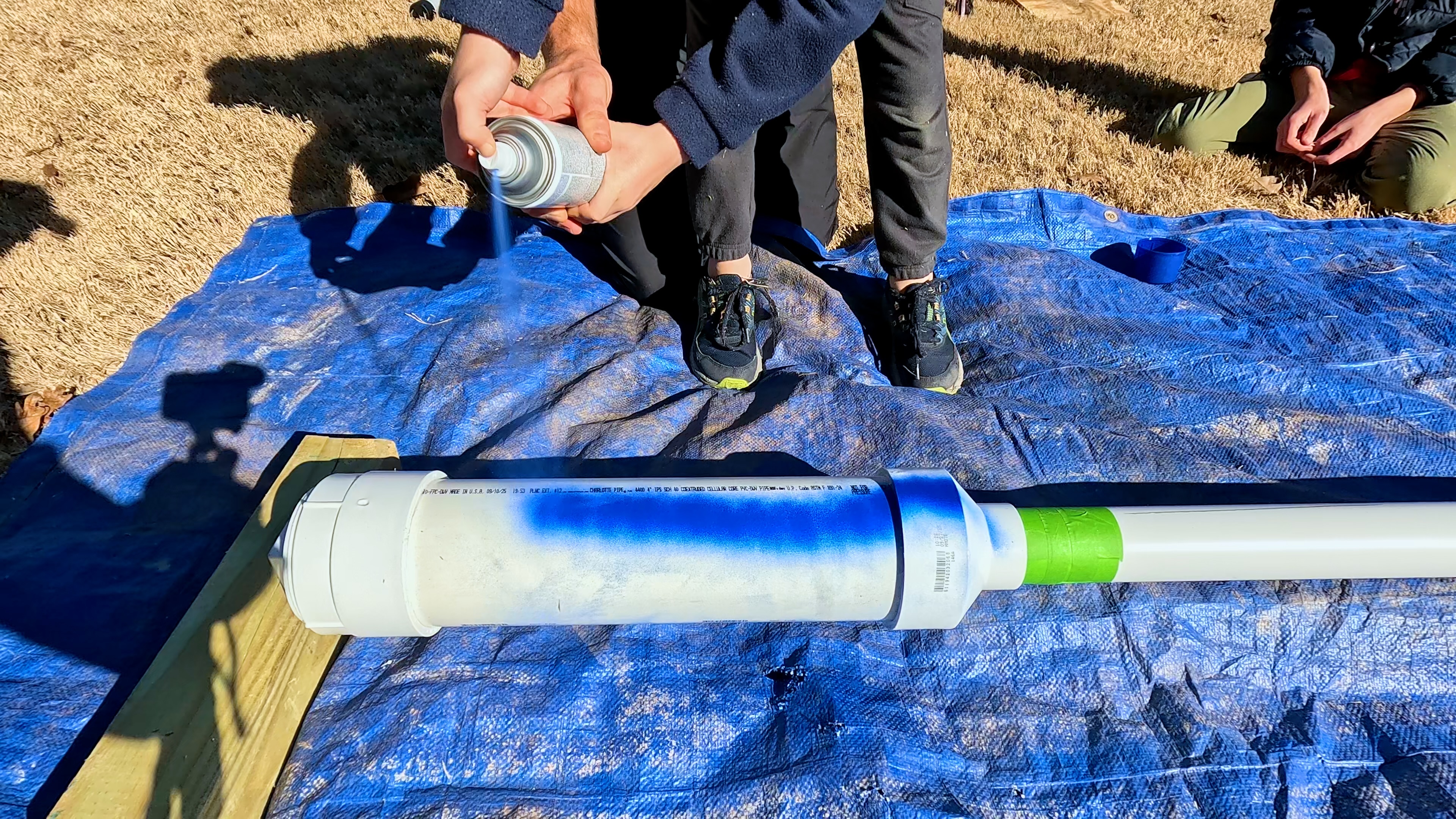 Spray paint potato cannon