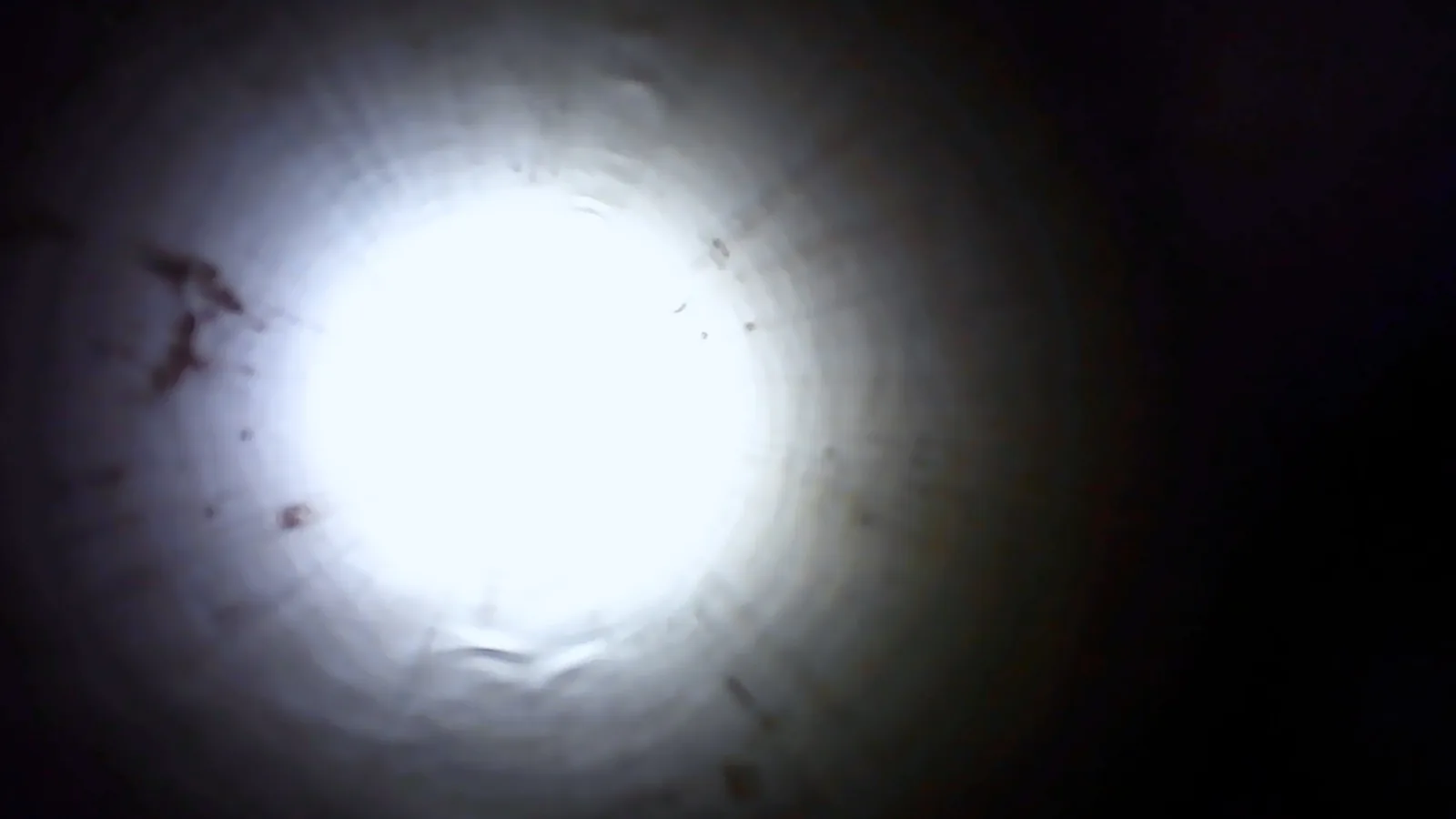 Looking down barrel of potato cannon