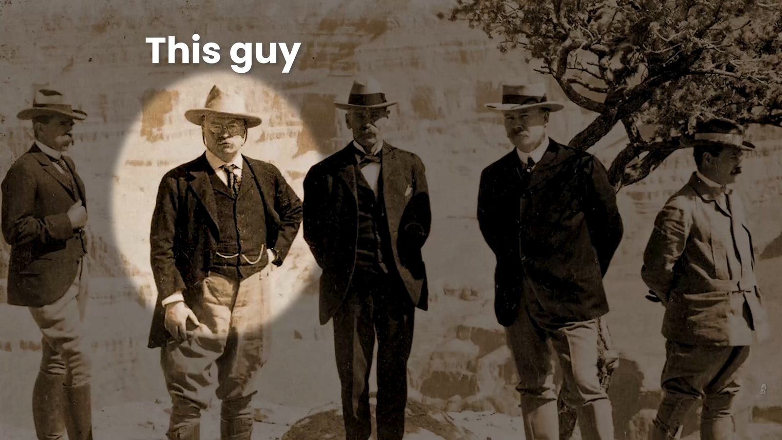 Image of Theodore Roosevelt at Grand Canyon 1903