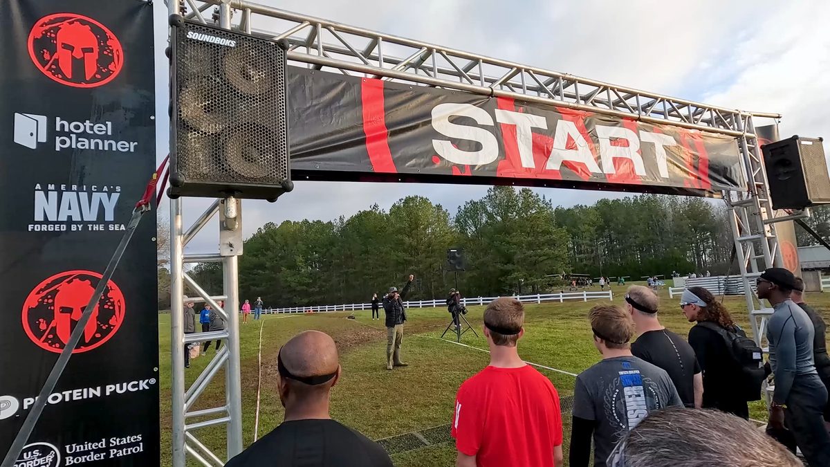 Starting line of Spartan Race