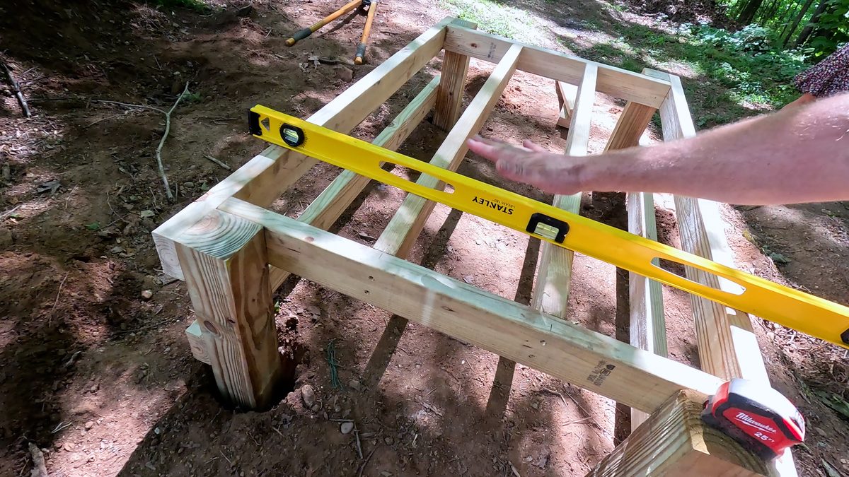 Level your bike jump frame