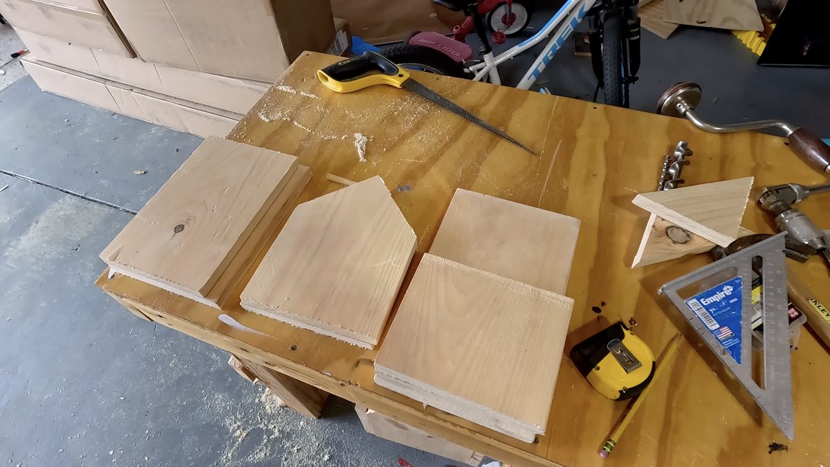 Wood cuts needed for bird house