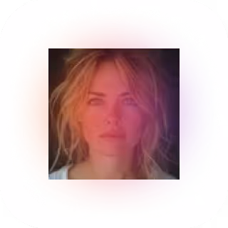 Red Gradient Over a Lady in the evening time