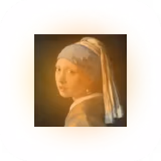 Yellow Gradient over a girl a tied hair and a bun