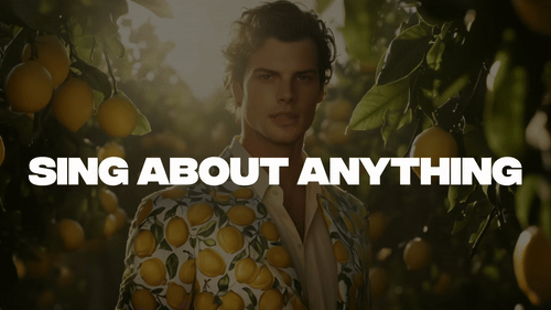 How to sing about anything