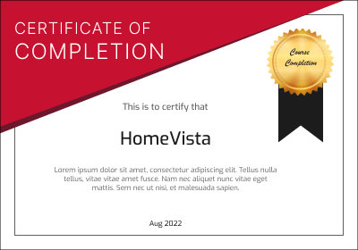 Certificate image