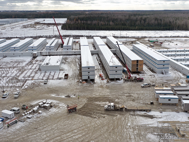 Modular workforce accommodation project in remote North American location
