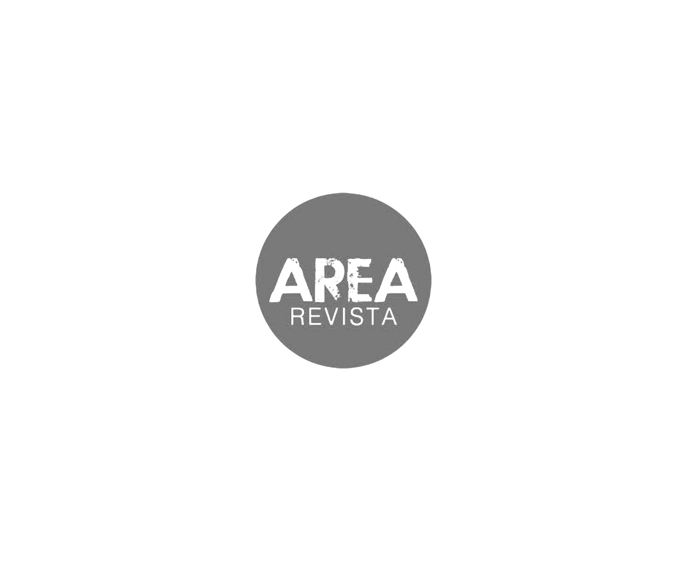 Gray circle with the text 'AREA REVISTA' in white capital letters.