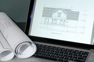 2D CAD Imagery of a house